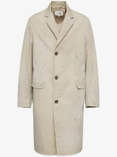 MM6 Maison Margiela paint-splatter coat 