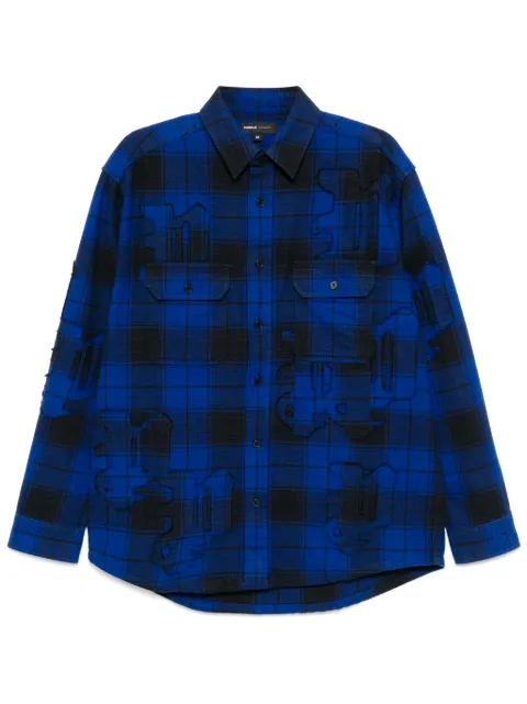 Purple Brand gothic P flannel shirt