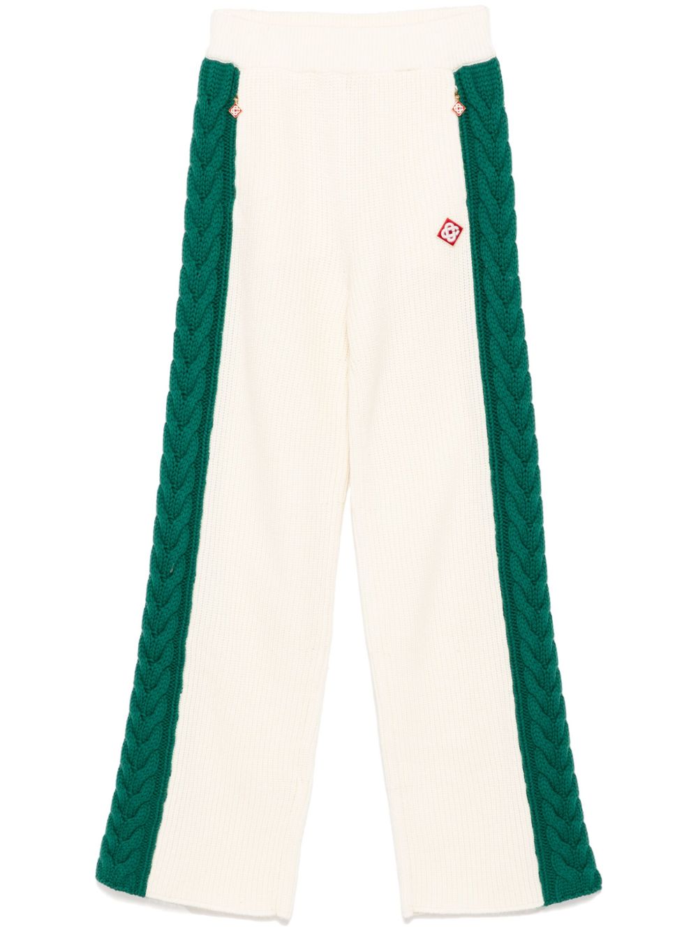 cable-knit trousers