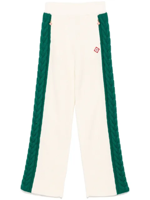 Casablanca cable-knit trousers