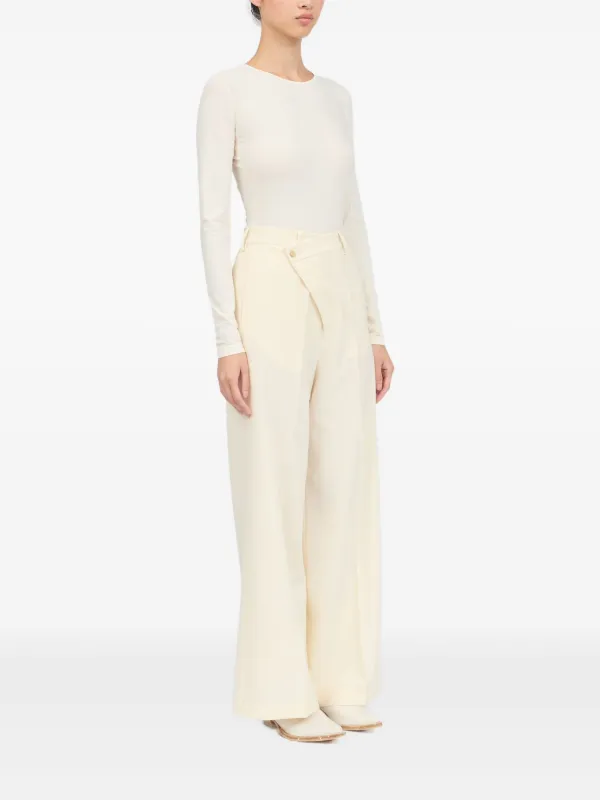 パンツ Mm6 By Maison Margiela Off-Centre Trousers MM6 Maison Margiela off-centre Trousers | Neutrals | FARFETCH RO