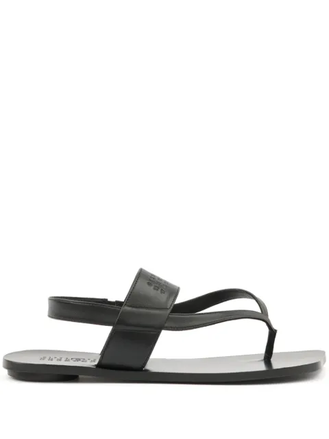 MM6 Maison Margiela logo-debossed leather sandals
