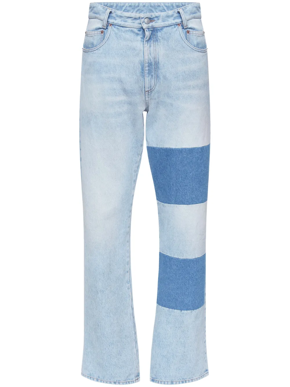 MM6 Maison Margiela Jeans met gestreepte details Blauw