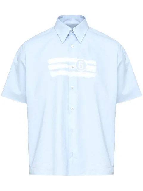MM6 Maison Margiela numbers-motif shirt 