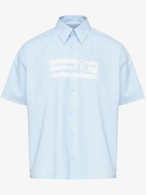 MM6 Maison Margiela numbers-motif shirt 
