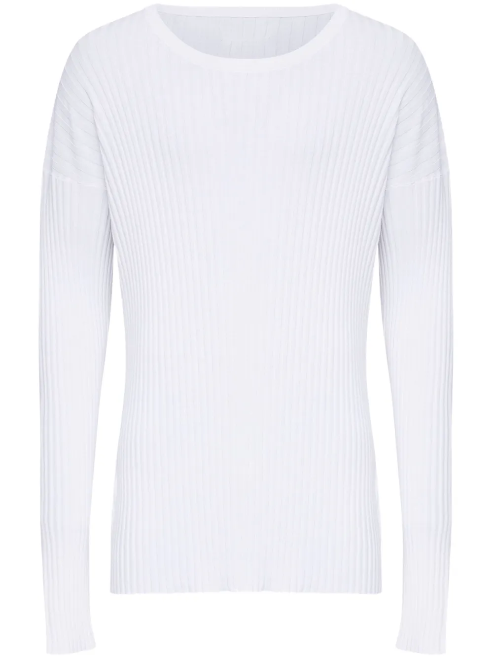 MM6 Maison Margiela クルーネック セーター - ホワイト MM6 Maison Margiela クルーネック セーター - ホワイト