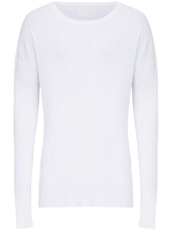 MM6 Maison Margiela クルーネック セーター | ホワイト | FARFETCH JP
