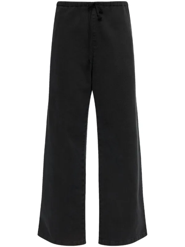 パンツ MM6 MAISON MARGIELA COTTON TROUSERS MM6 Maison Margiela High-rise cotton wide-leg pants MM6