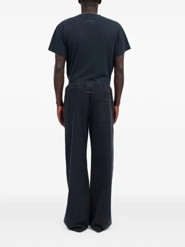 MM6 Maison Margiela Cotton Trousers | Black | FARFETCH TW