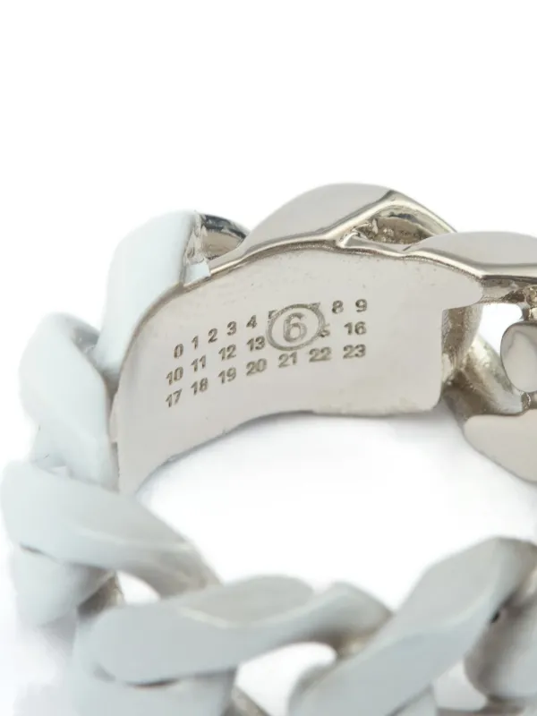 【送料&関税込】MM6 Maison Margiela numeric Ring MM6 Maison Margiela: Minimal Numeric Cuff Ring | SSENSE