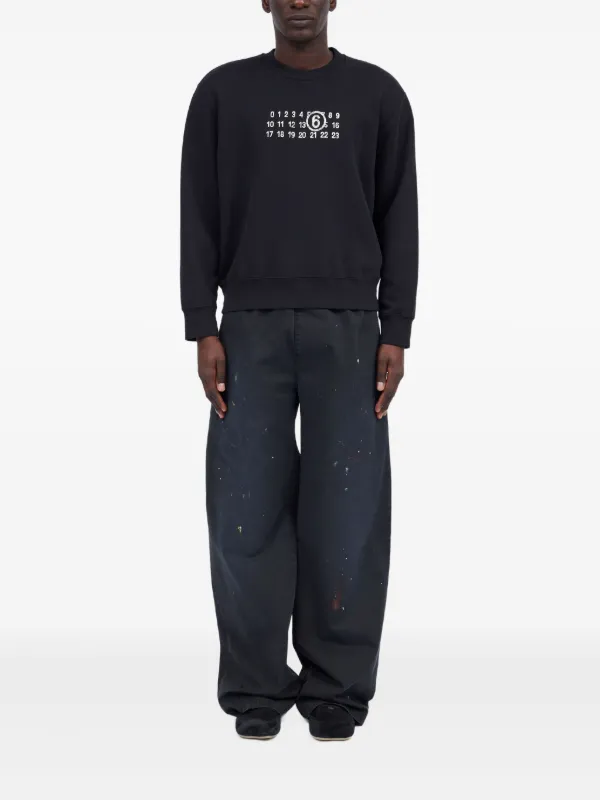 MAISON MARGIELA コットン スエット ウォッシュドブラック MAISON MARGIELA コットン スエット ウォッシュドブラック 楽天