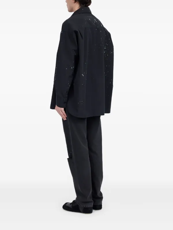 MM6 Maison Margiela ペイント シャツ | ブラック | FARFETCH JP
