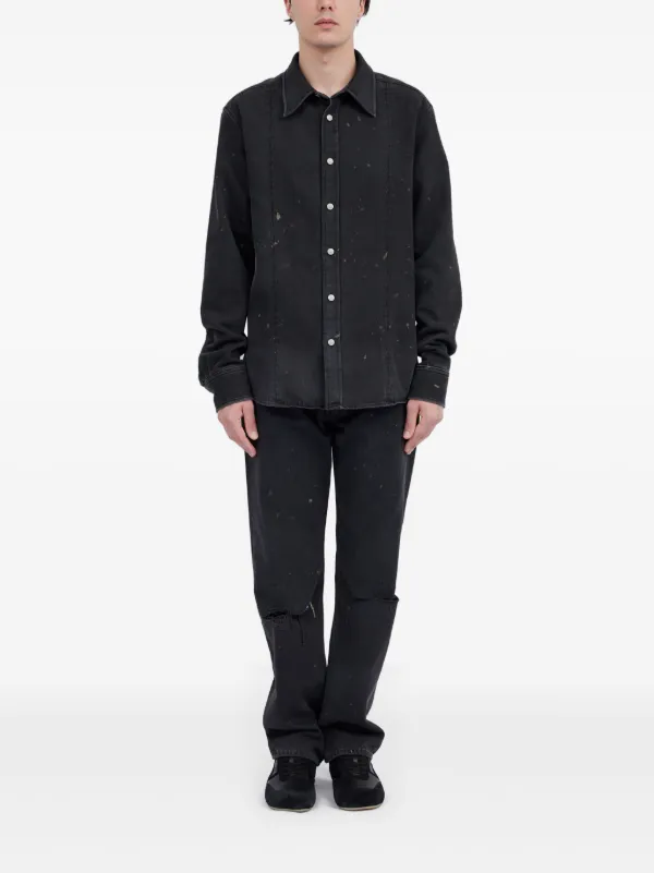 MM6 Maison Margiela コットン シャツ | ブラック | FARFETCH JP