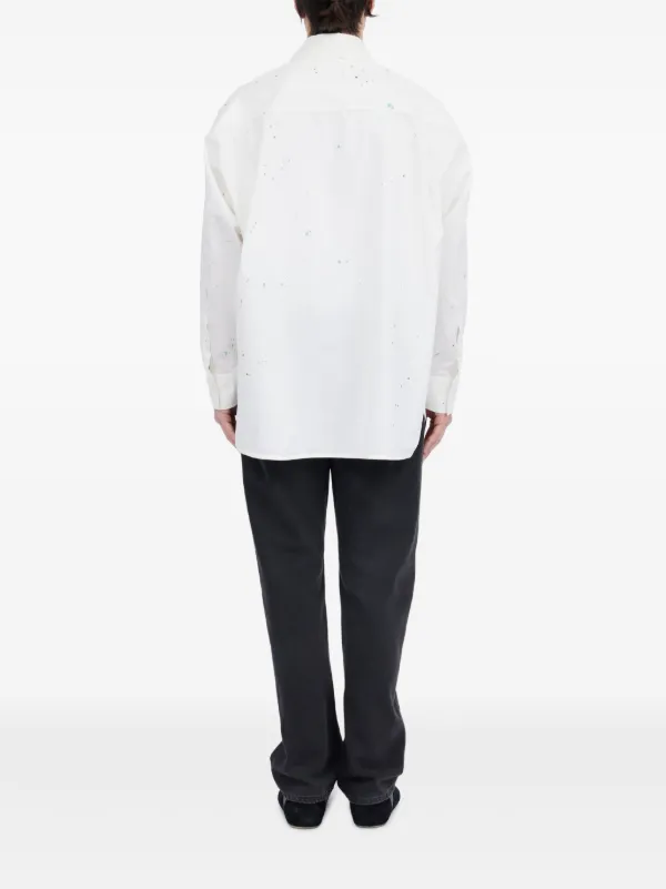 MM6 Maison Margiela ペイント シャツ | ホワイト | FARFETCH JP