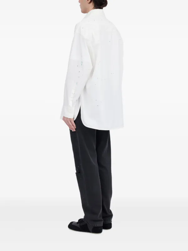 MM6 Maison Margiela ペイント シャツ | ホワイト | FARFETCH JP