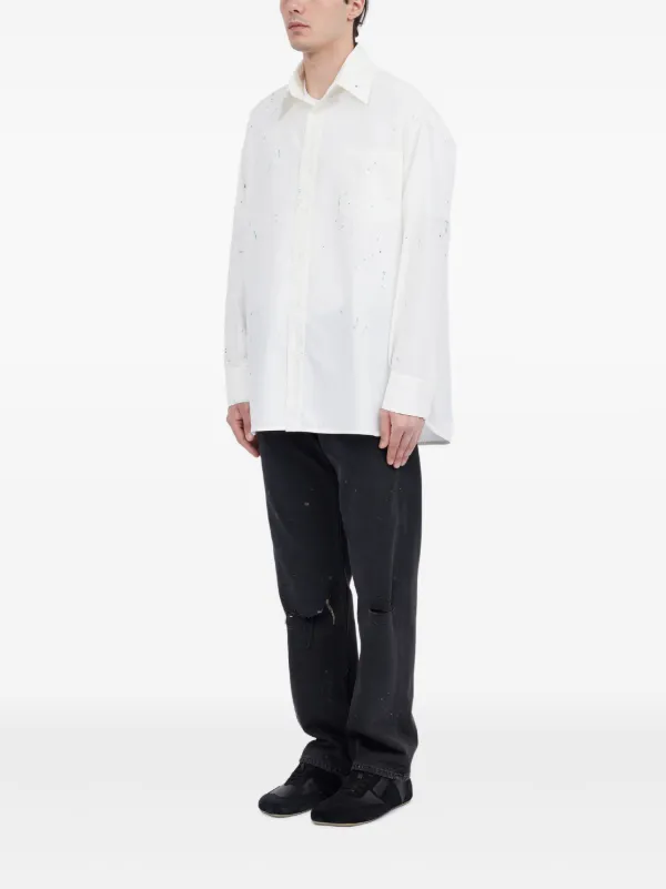 MM6 Maison Margiela ペイント シャツ | ホワイト | FARFETCH JP