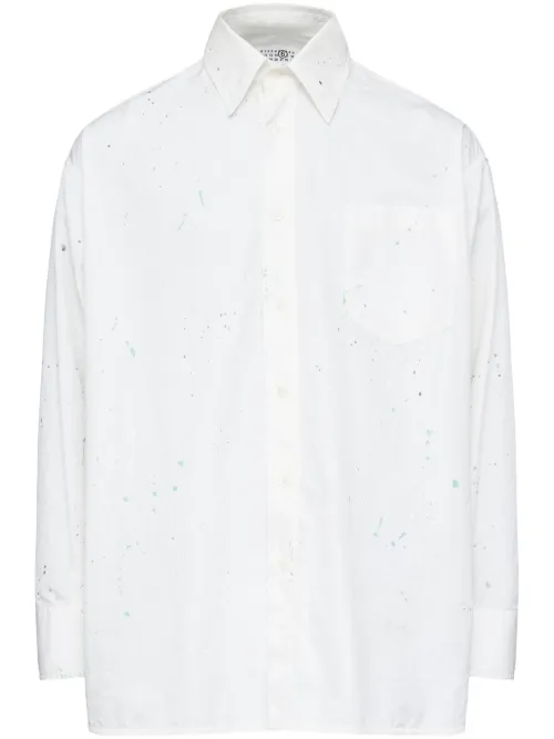 T-shirt à effet taches de peinture - MM6 Maison Margiela - Modalova