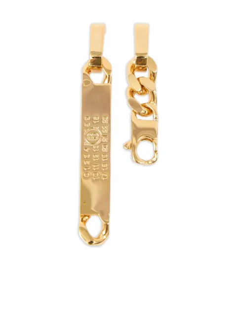 MM6 Maison Margiela aretes largos con motivo de números
