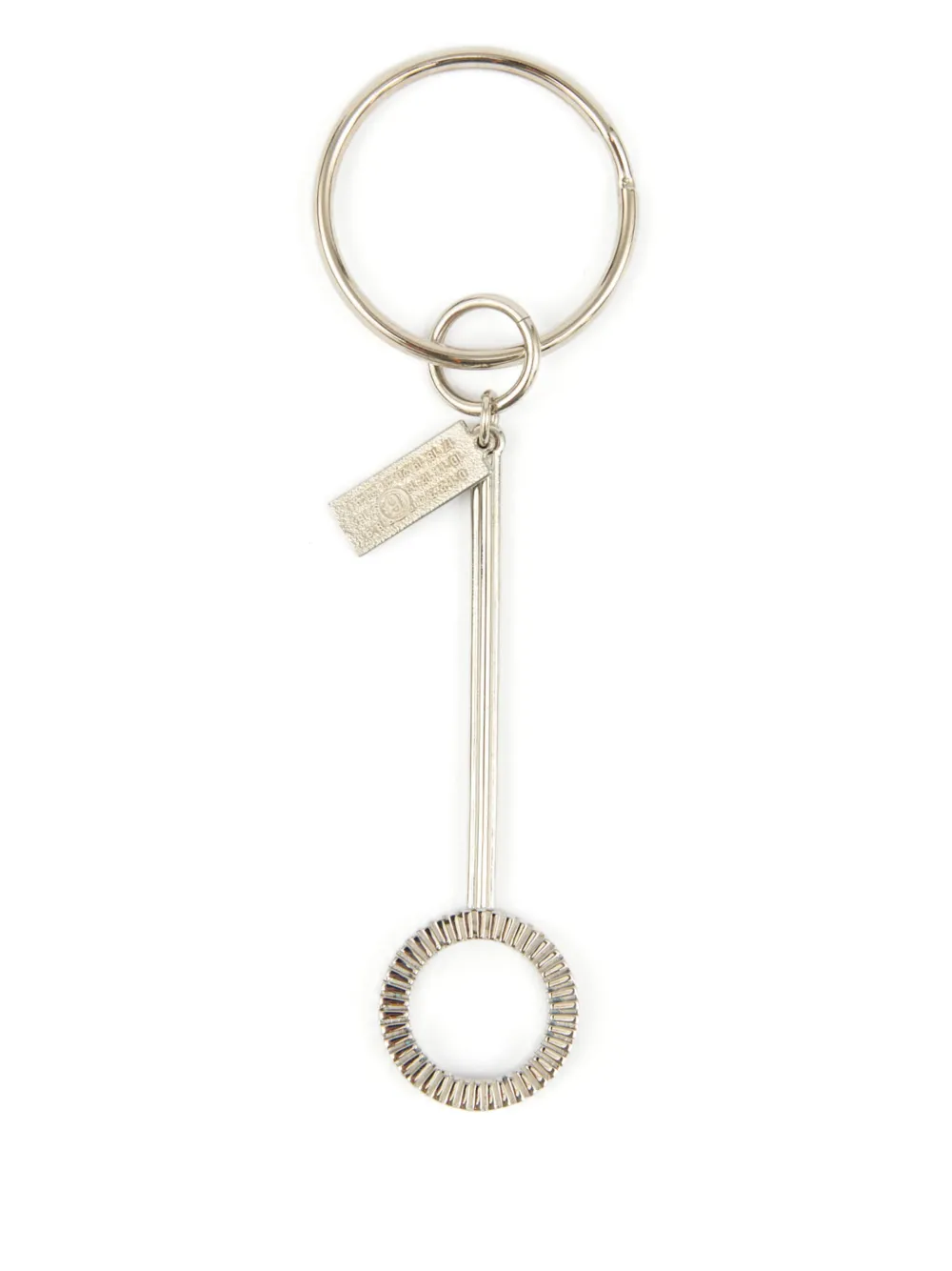 Mm6 Maison Margiela Charm Detailing Key Rings In Metallic