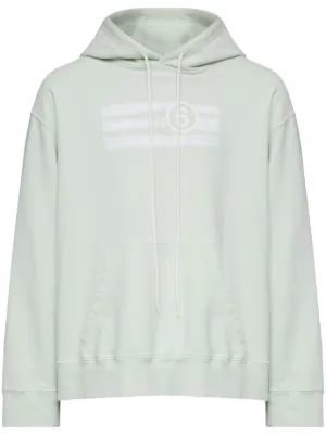 Supreme x MM6 Maison Margiela Foil Box Logo Hoodie | White | FARFETCH