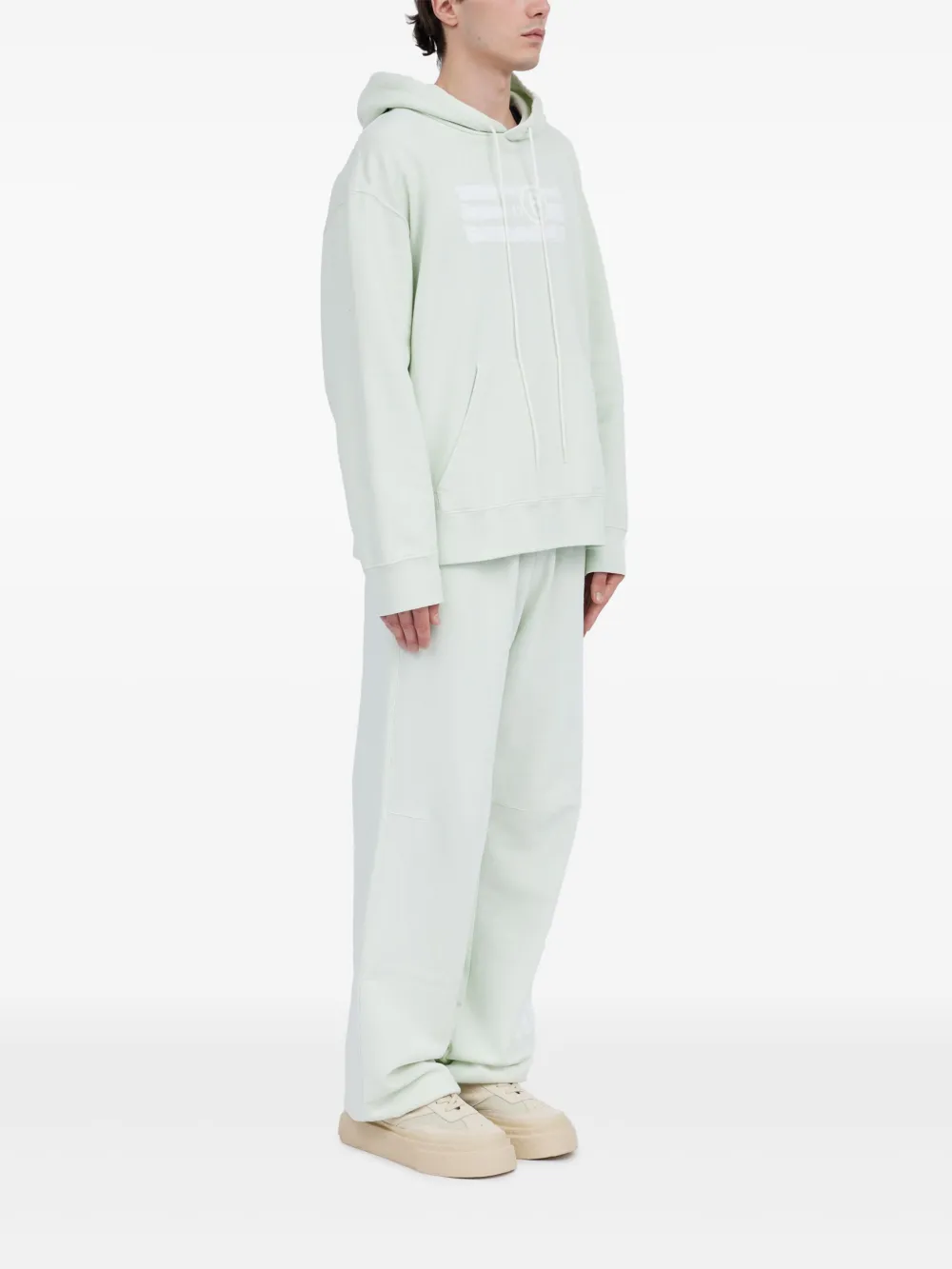 MM6 Maison Margiela Hoodie met getallen Groen