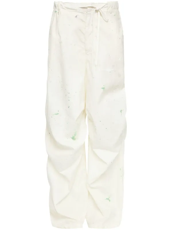 MM6 Maison Margiela ペイント パンツ | ホワイト | FARFETCH JP