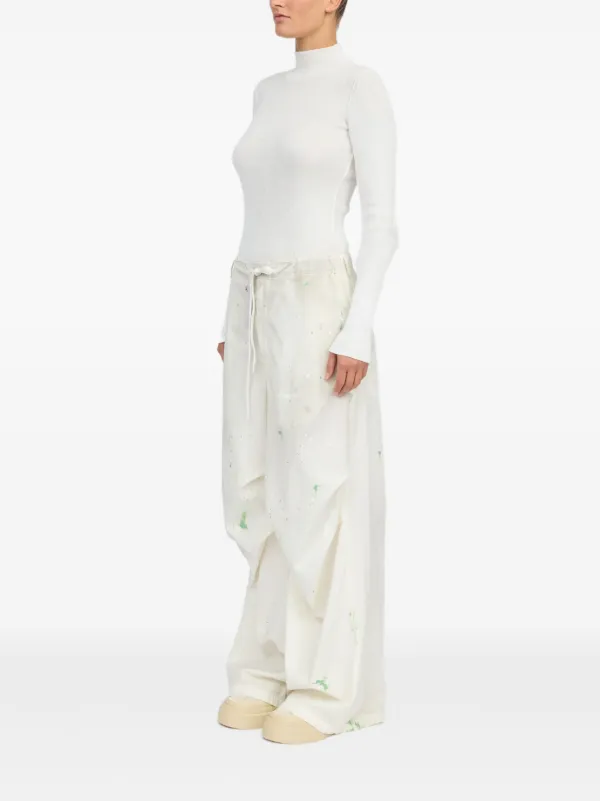 MM6 Maison Margiela ホワイトカジュアルパンツ MM6 MAISON MARGIELA | パンツ ホワイト メンズ | YOOX