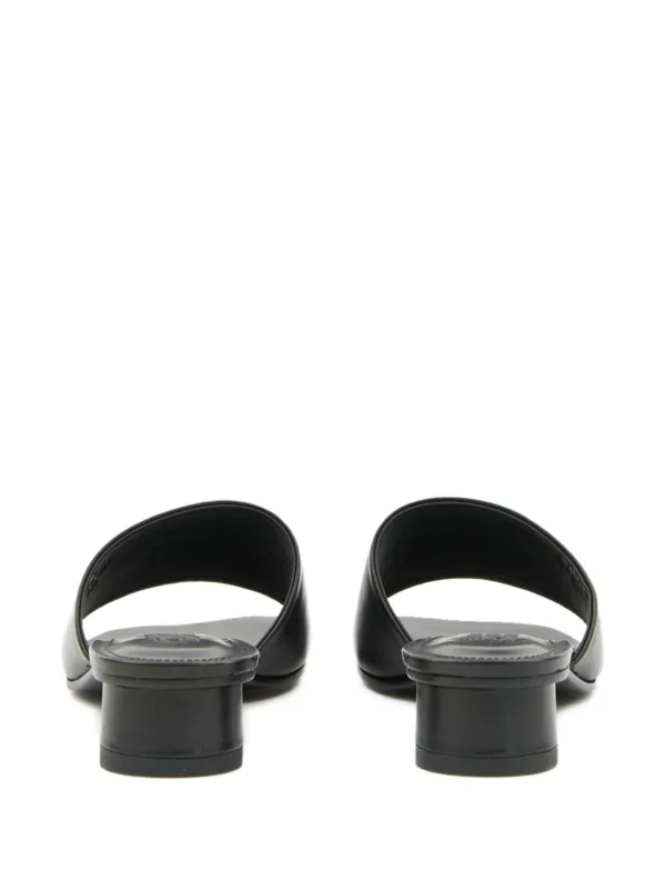MM6 Maison Margiela numbers-motif Sandals | Black | FARFETCH