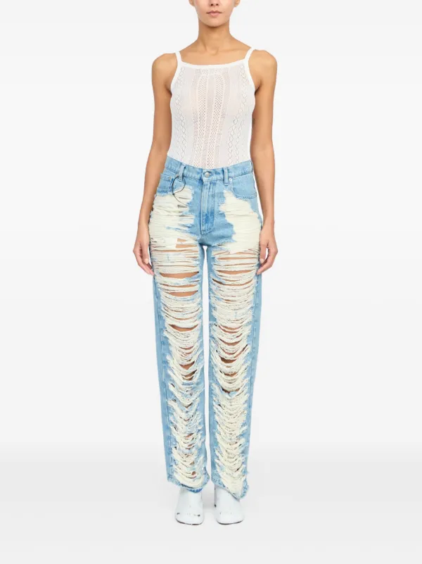 デニム・ジーパン MM6 MAISON MARGIELA Women Denim Pants S62LB0187 M30018 966 B MM6 MAISON MARGIELA: Jeans woman - Blue | Mm6 Maison