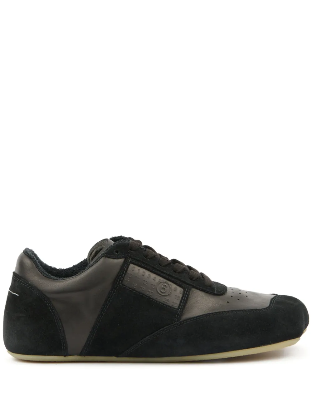 MM6 Maison Margiela leather sneakers Black