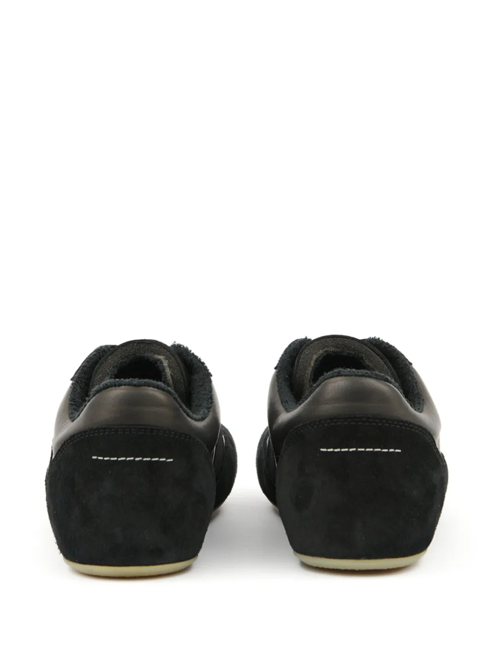 MM6 Maison Margiela leather sneakers Black