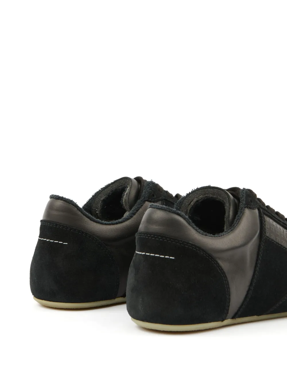 MM6 Maison Margiela leather sneakers Black