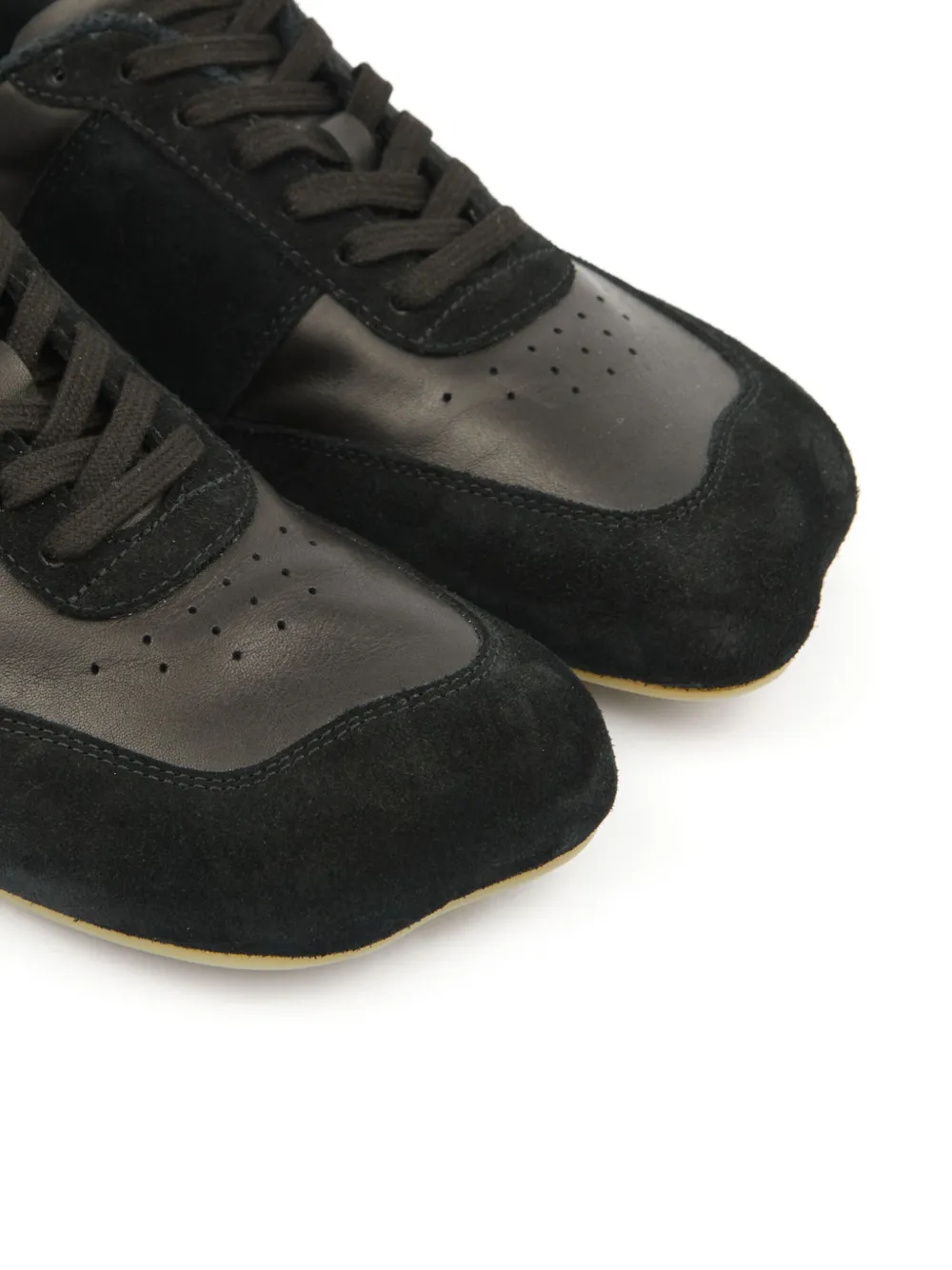 MM6 Maison Margiela leather sneakers Black