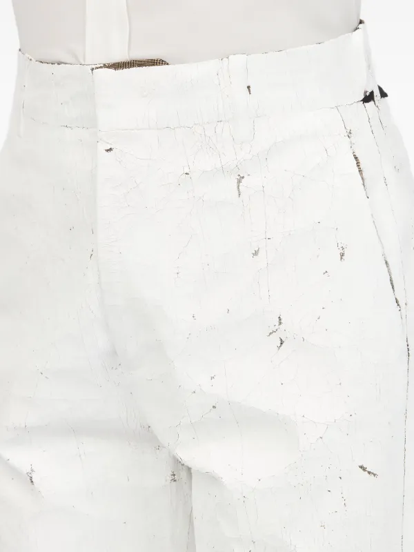 MM6 Maison Margiela コーティング パンツ | ホワイト | FARFETCH JP