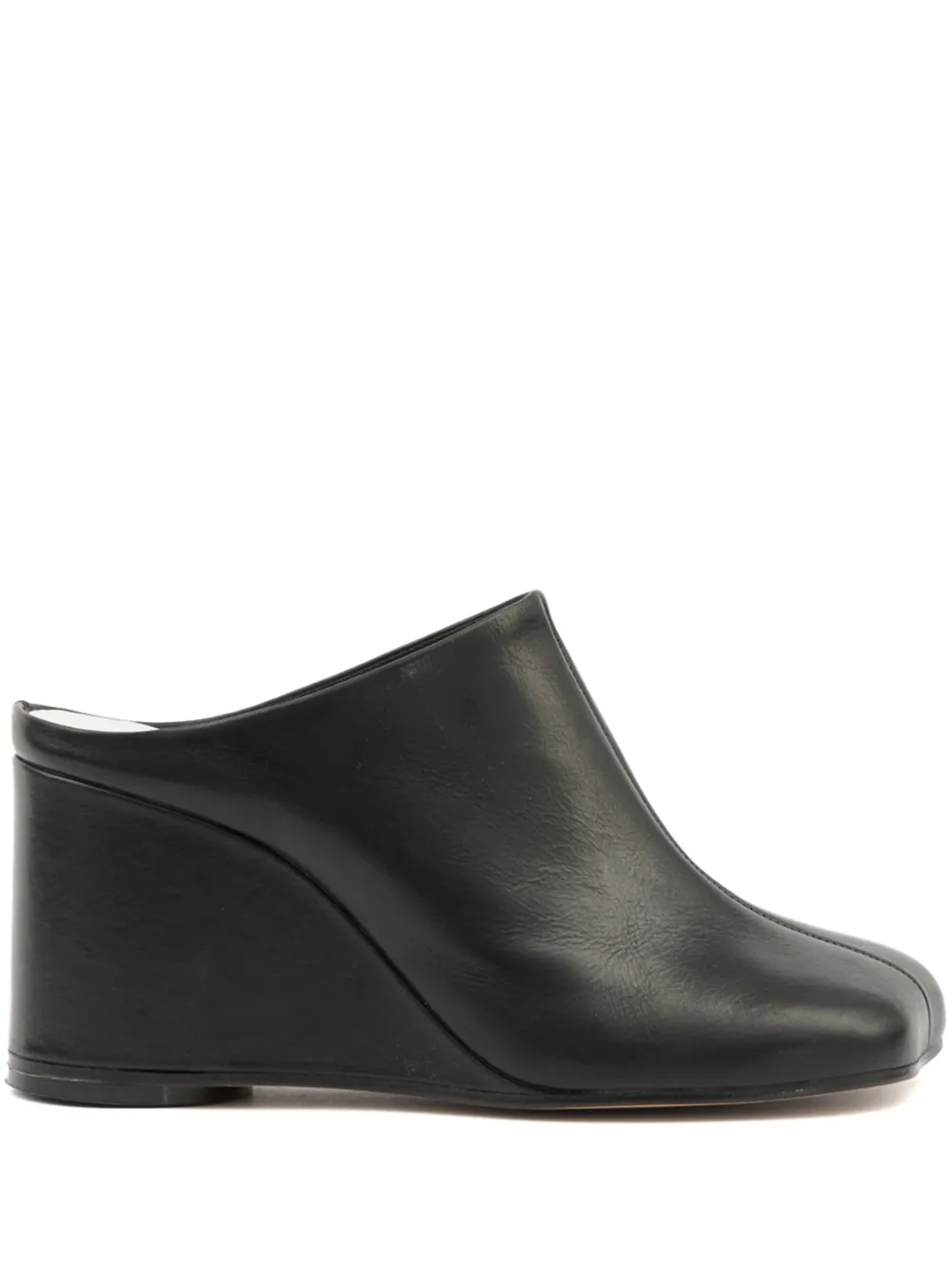 MM6 Maison Margiela leather mules Black