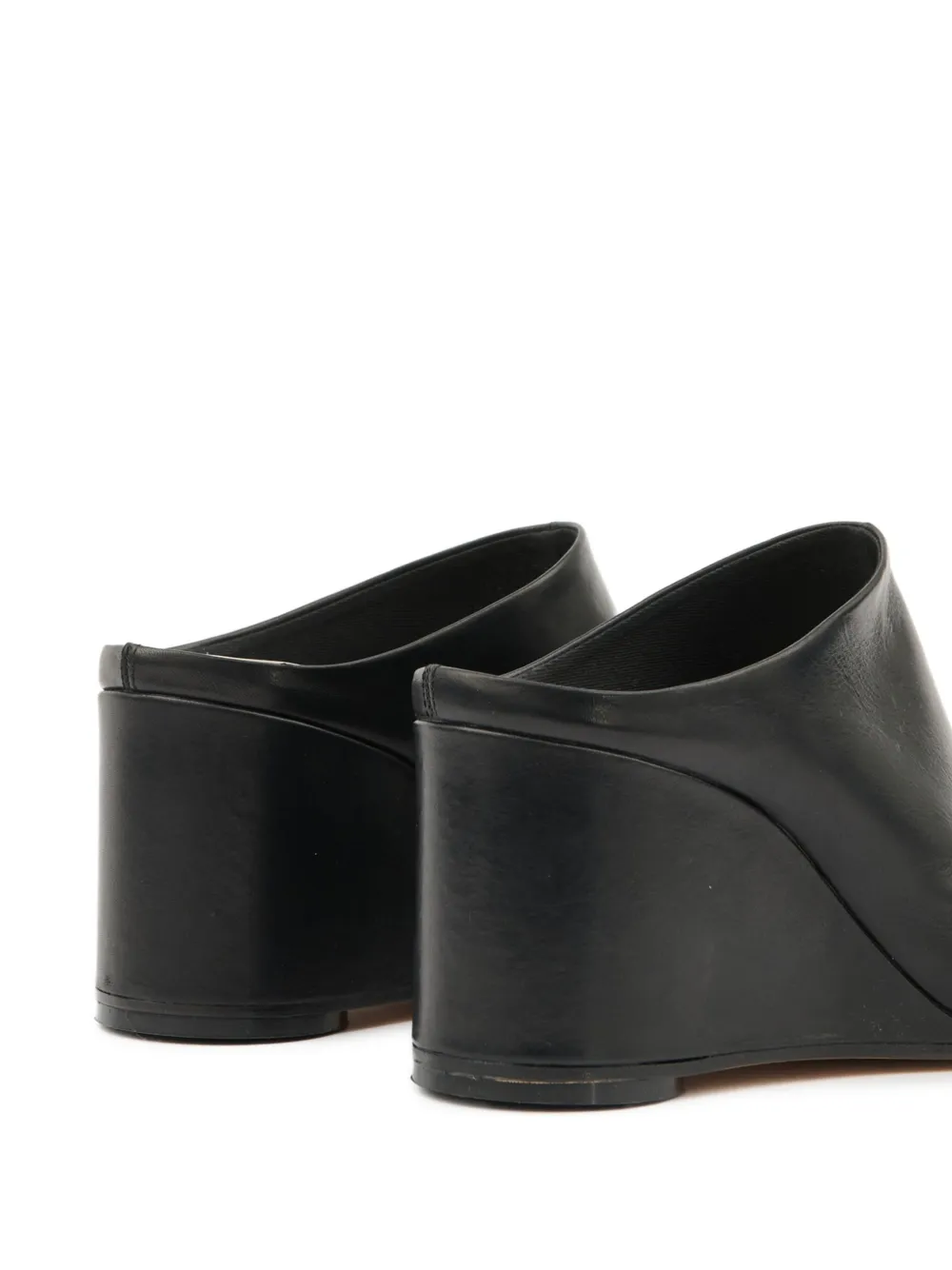 MM6 Maison Margiela leather mules Black