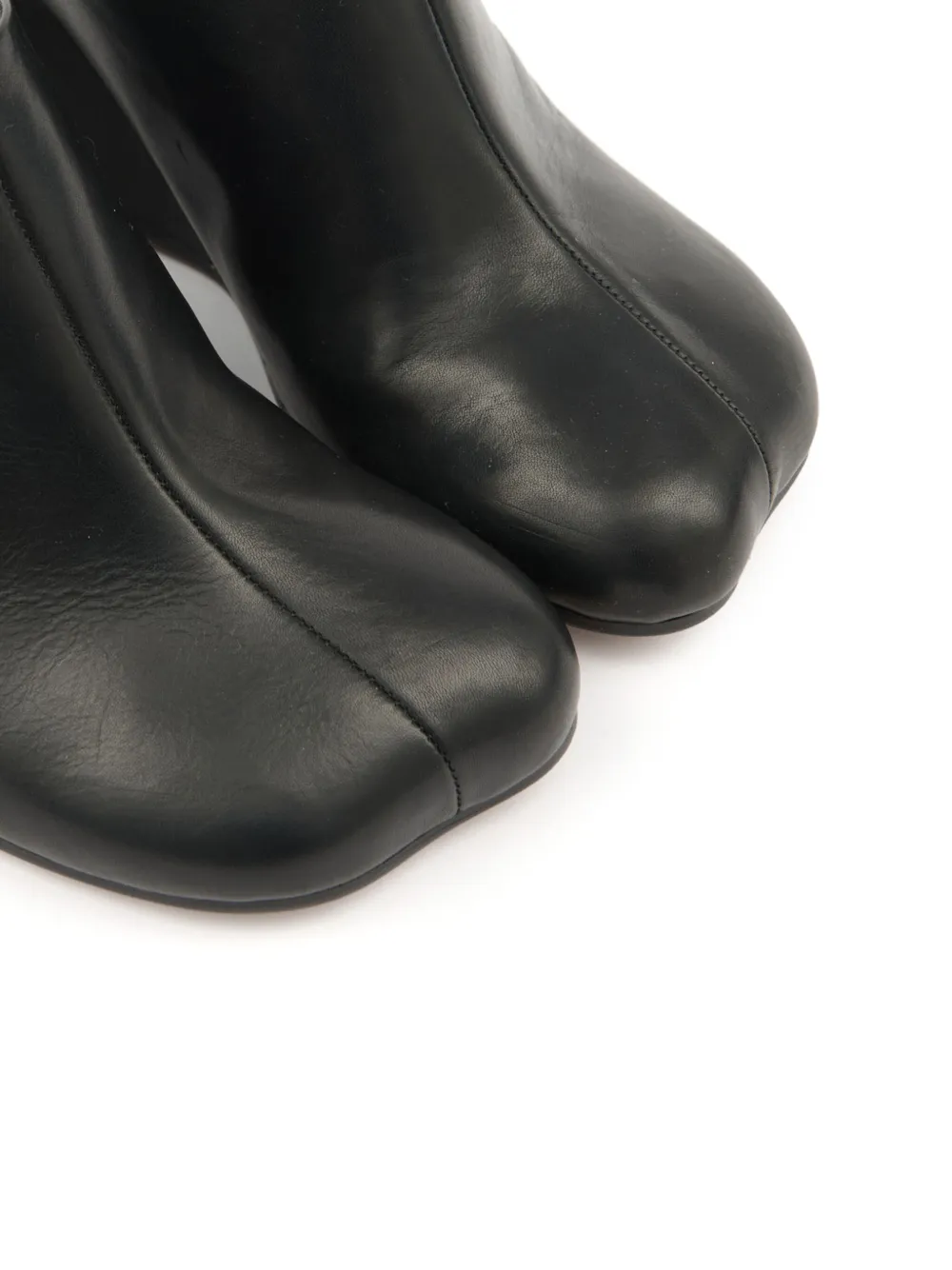 MM6 Maison Margiela leather mules Black