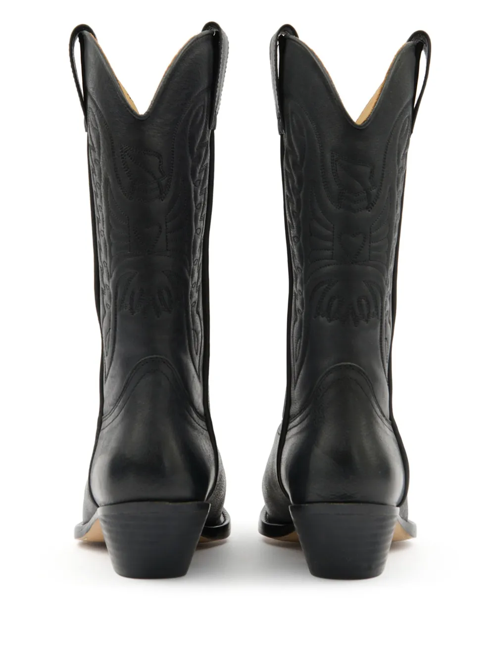 MM6 Maison Margiela Western-style panelled boots Black