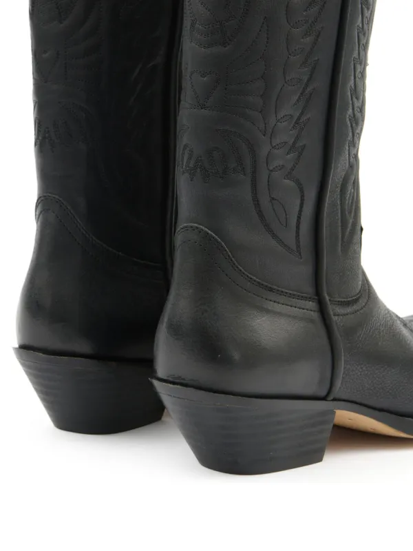 驚きの安さ パネル Margiela Maison MM6 ウエスタンブーツ ブラック | 靴