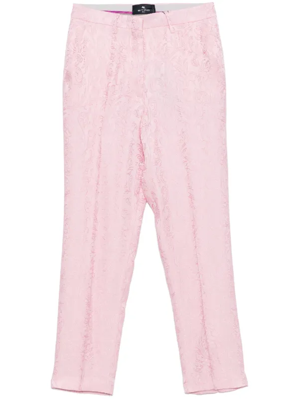 ETRO ジャカード パンツ | ピンク | FARFETCH JP