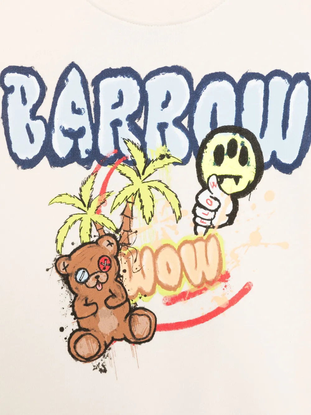 Barrow kids Sweater met logoprint Beige