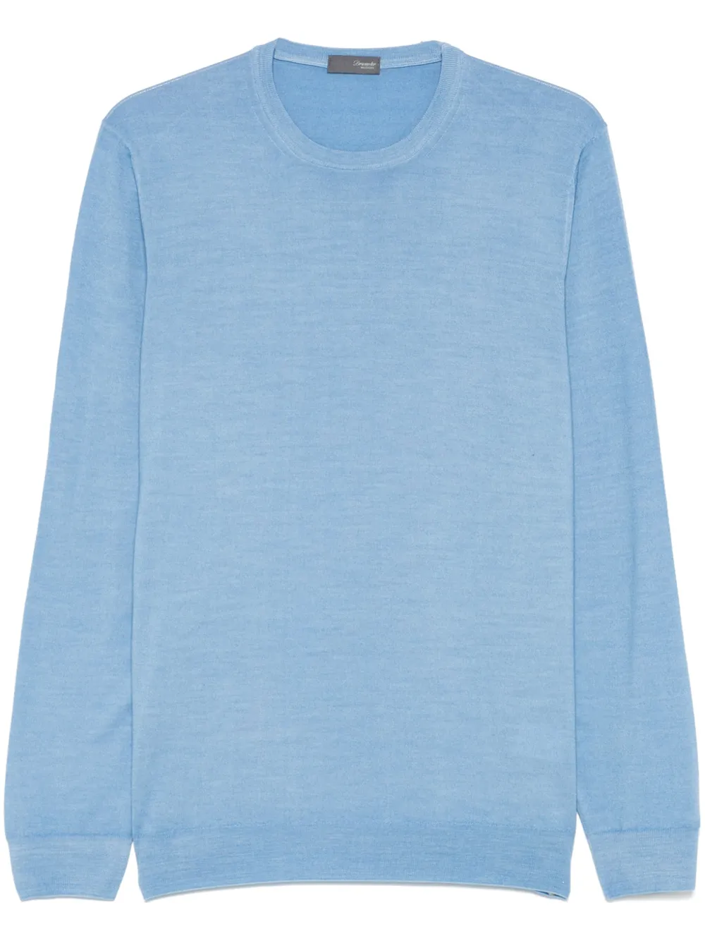 merino-wool crew-neck sweater