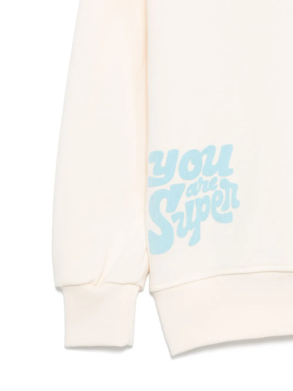 Barrow kids Hoodie met logoprint Beige