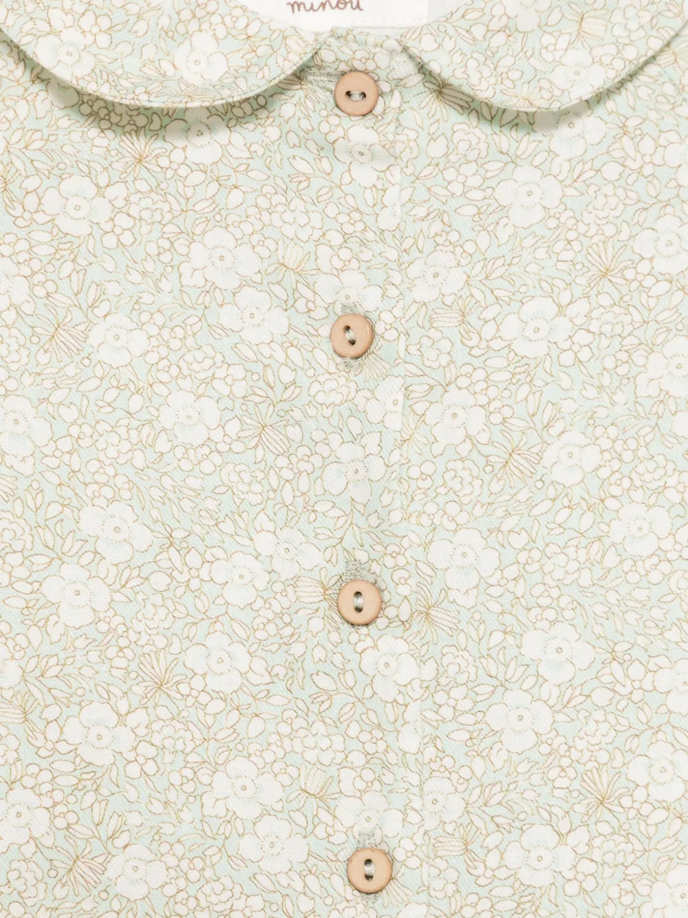 TEDDY & MINOU Shirt met bloemenprint Groen