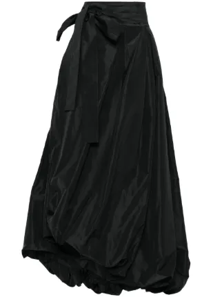PINKO Barbagianni Maxi Skirt | Black | FARFETCH SG