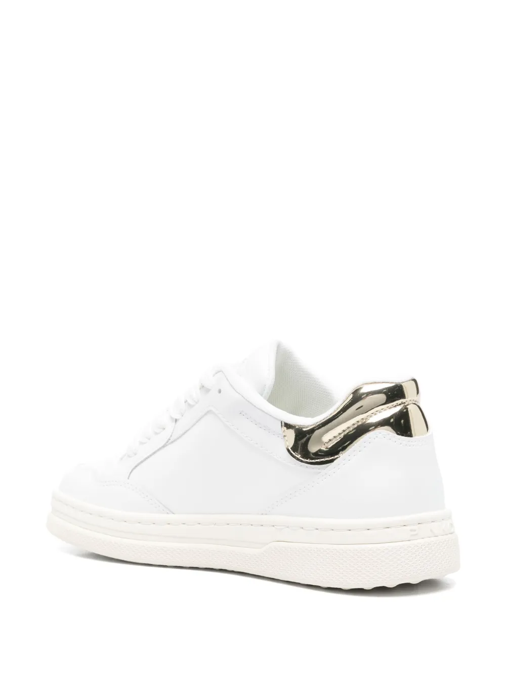 PINKO Leren sneakers met geborduurd logo Wit