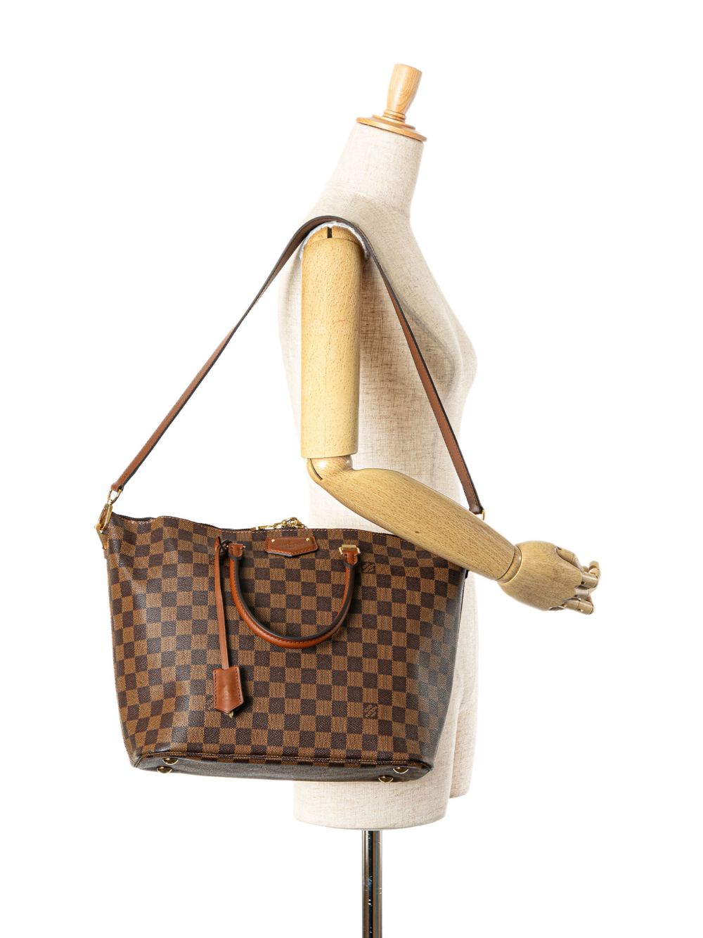 Louis Vuitton Pre-Owned 2013 Damier Ebene Belmont MM satchel - Bruin