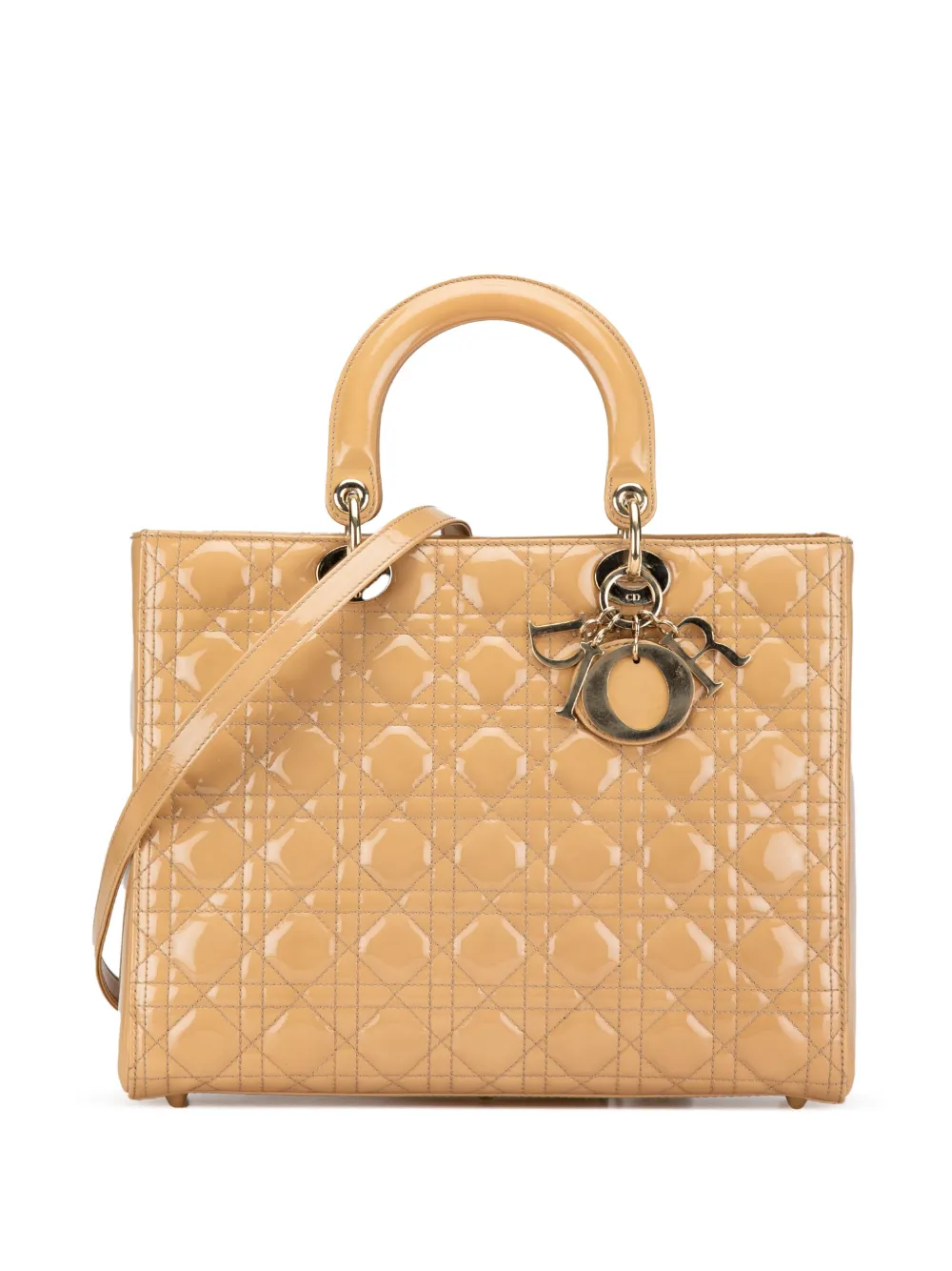 2011 Large Patent Cannage Lady Dior satchel