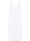 Genny knitted midi dress - White