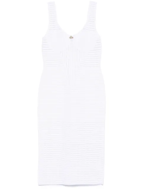 Genny vestido midi con diseño tejido